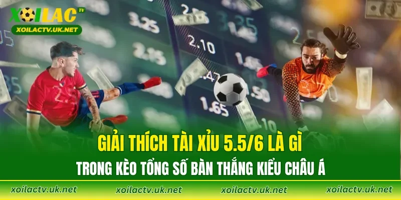 Giải thích Tài Xỉu 5.5/6 là gì trong kèo tổng số bàn thắng kiểu châu Á